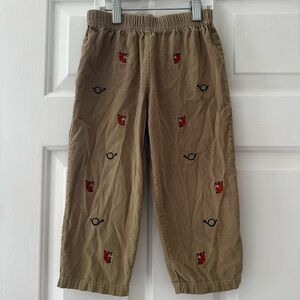 The Beaufort Bonnet Company Tan Embroidered Kids Pants